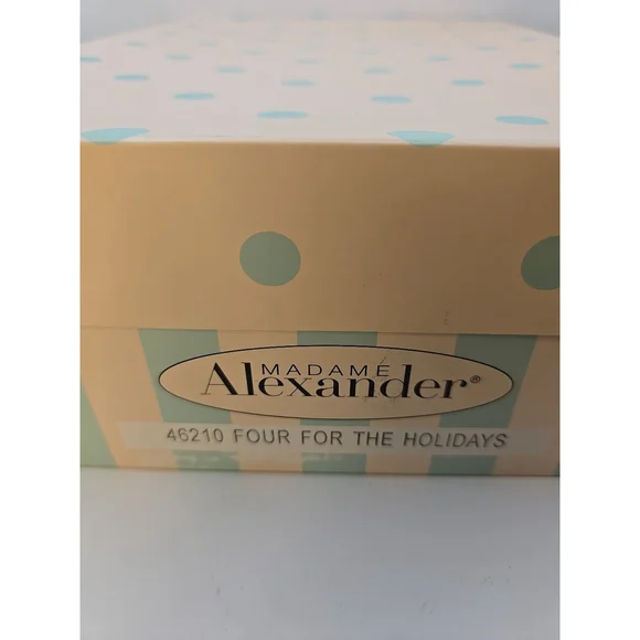 RARE NIB 2007 Madame Alexander FOUR FOR THE HOLIDAYS SET NRFB Org Box w/Tags - Picture 9 of 11